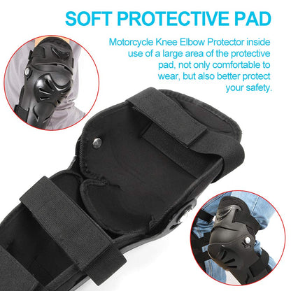 Motorcycle Knee Elbow Pads Protection for Adults