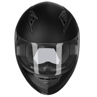 Casco integral para motocicleta compacto y ligero con visera extra tintada, L