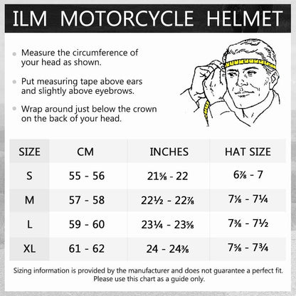 Casco integral para motocicleta con bufanda de invierno extraíble, talla M