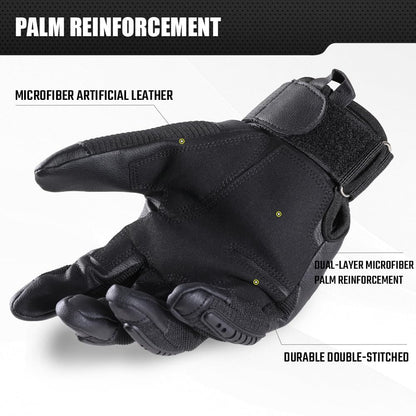 Guantes tácticos para motocicleta con pantalla táctil, talla M