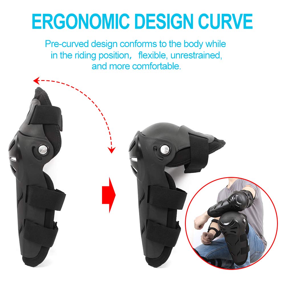 Motorcycle Knee Elbow Pads Protection for Adults