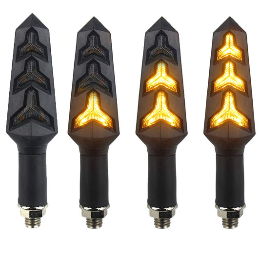 4PCS Motorcycle Indicators Turn Signal Lights, 12V