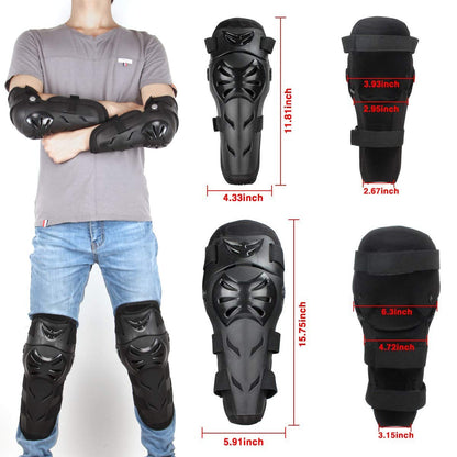 Motorcycle Knee Elbow Pads Protection for Adults