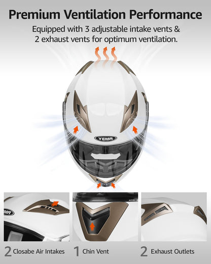 Motorcycle Modular Flip-up Helmet, M