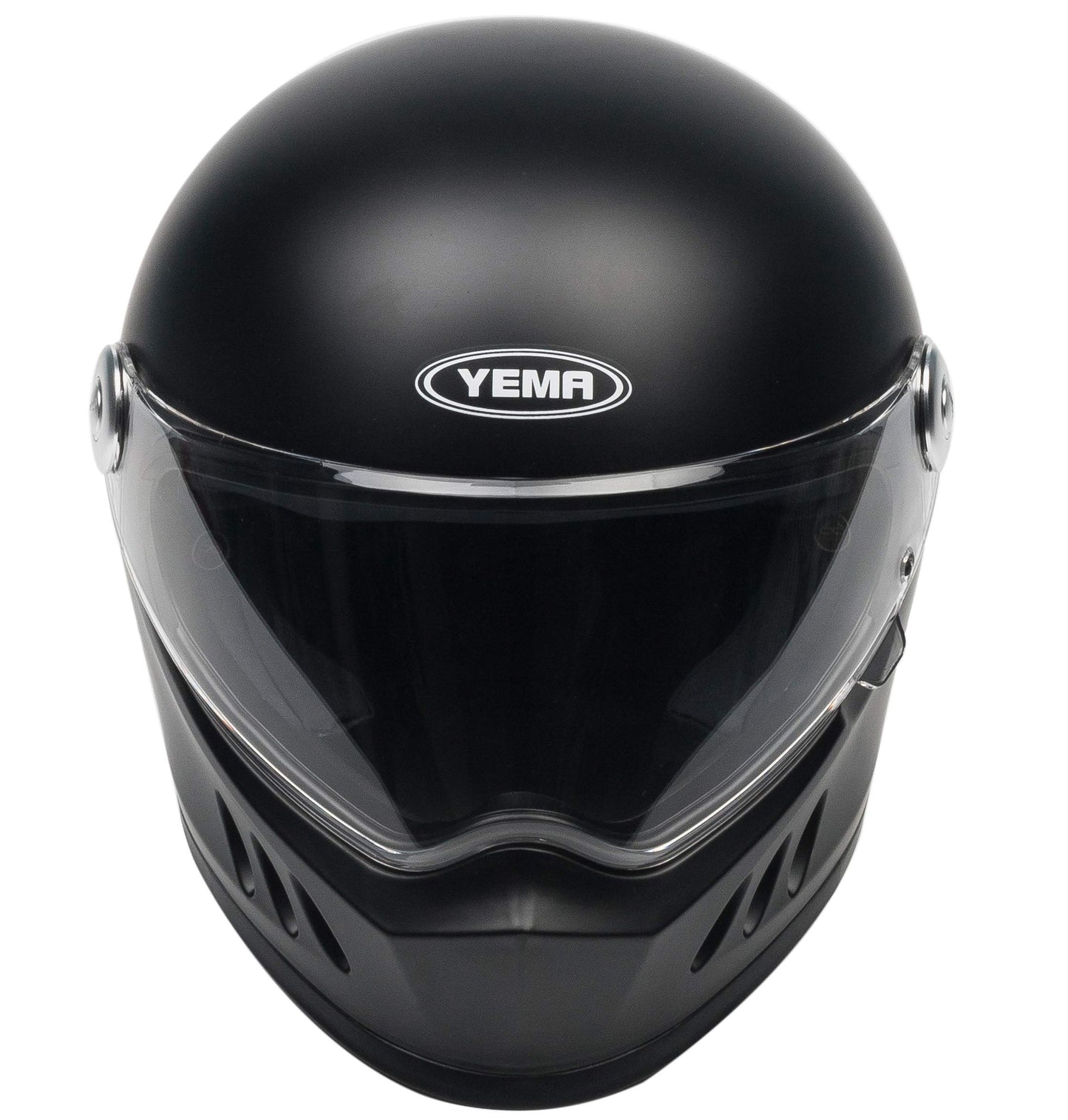 Casco integral para motocicleta, color negro mate, talla M