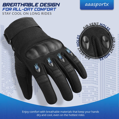 Motorcycle Gloves with Hard Knuckle