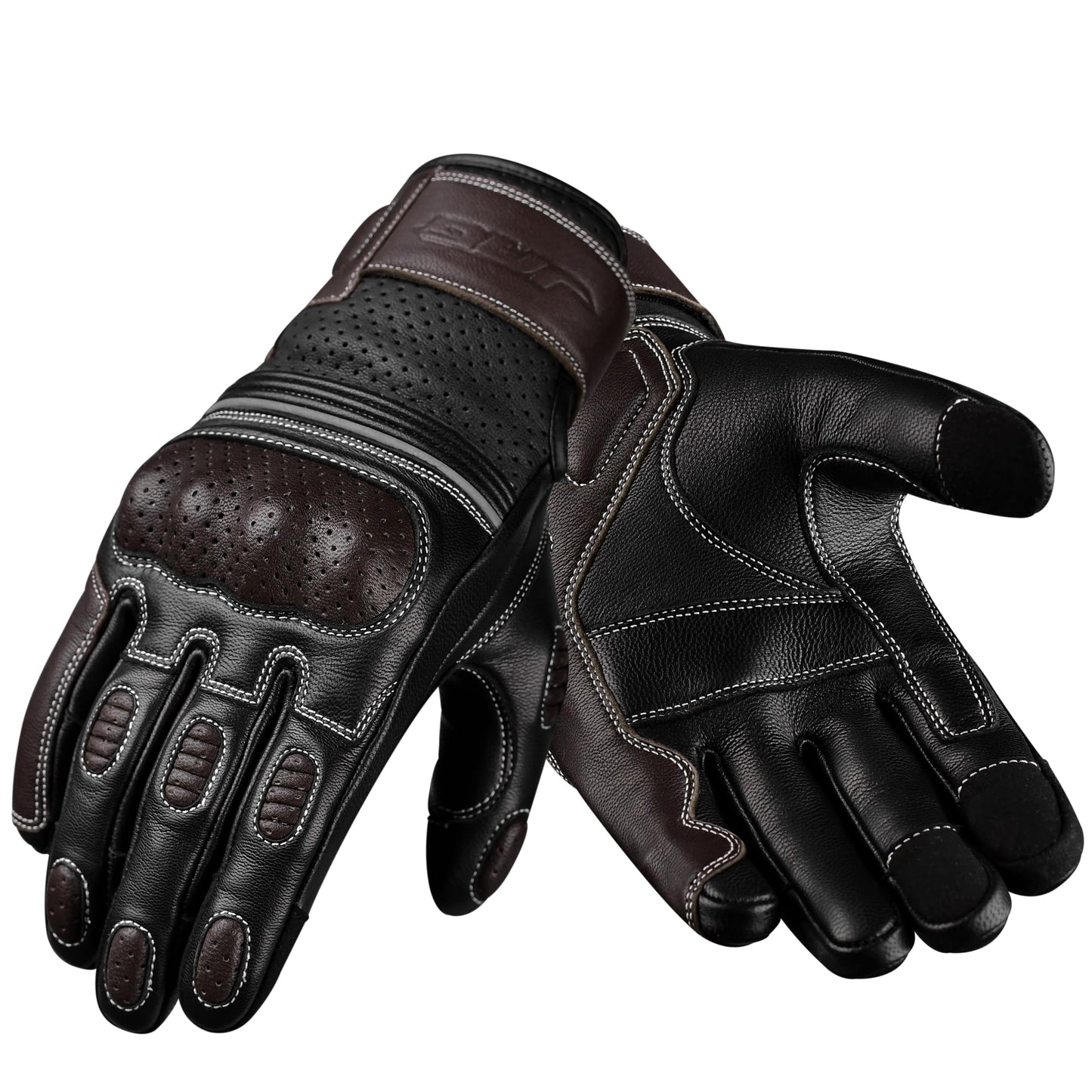 Motorcycle Gloves - Premium Leather Perforated