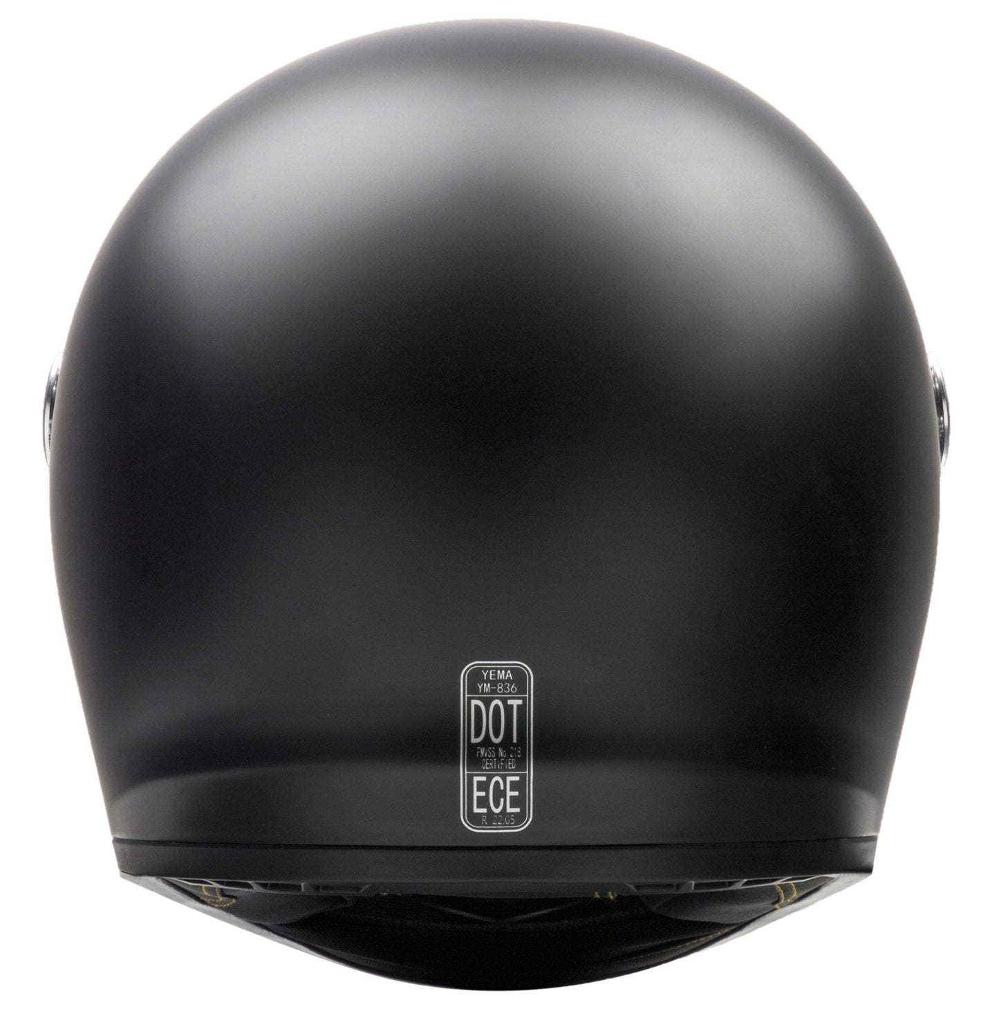 Casco integral para motocicleta, color negro mate, talla M