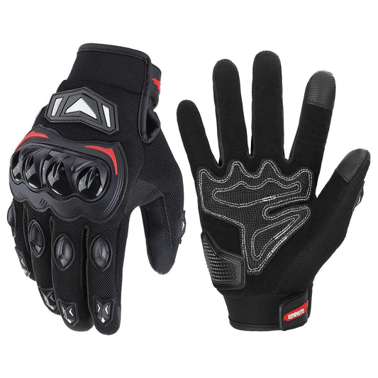 Guantes de moto para hombre, pantalla táctil, talla M