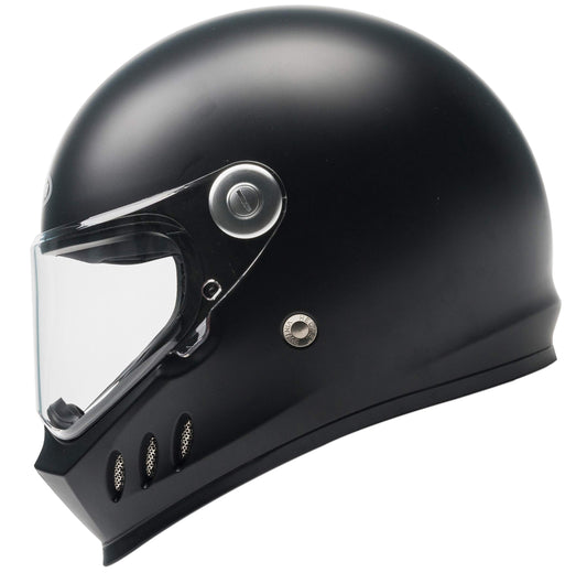 Motorcycle Full Face Helmet Matte Black, M