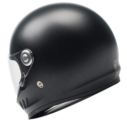 Casco integral para motocicleta, color negro mate, talla M